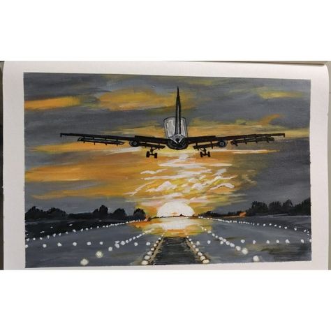 𝐏𝐥𝐚𝐧𝐞 𝐋𝐚𝐧𝐝𝐢𝐧𝐠 𝐏𝐚𝐢𝐧𝐭𝐢𝐧𝐠 Painting by using Acrylic Paint Size A3 30 X 42 CM Painted on Canvas Medium grade Canvas 2.5 cm border all round Connect with us:  Visit:  www.almeve.com Instagram: @almevedotcom  Twitter: @almeve1  Pinterest: almevedotcom  Facebook: almevedotcom #planepainting #artoftheday #todaypainting #painting #art #abstract #contemporaryart #artist #naturepainting  #artwork #modernart #artofvisuals #artsy #fineart #artistic  #abstractgallery #artgallery #art Plane Acrylic Painting, Plane Canvas Painting, Plane Painting, Plane Landing, Airplane Painting, Road Painting, Airplane Wall Art, Travel Painting, Painting Canvases