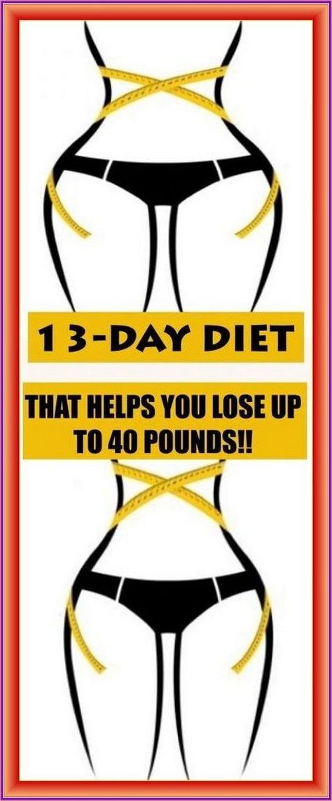 13-Day Diet That Helps You Lose Up To 40 Pounds 13 Day Metabolism Diet, Two Week Diet, 13 Day Diet, Calf Cramps, 3 Day Diet, Metabolism Diet, Week Diet Plan, Blood Type Diet, Metabolic Diet