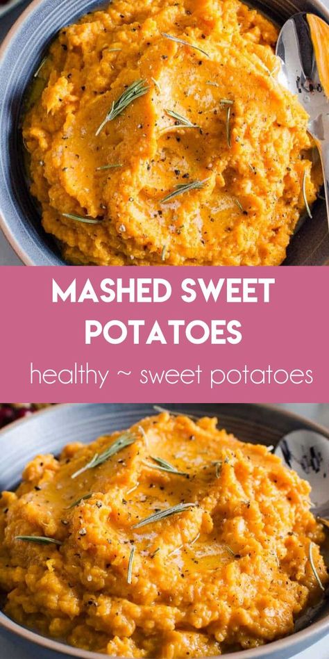 Side Dish Thanksgiving, Sweet Potato Sides, Sweet Potato Recipes Healthy, Healthy Potato Recipes, Stuffed Sweet Potato Healthy, Health Dinner Recipes, Mashed Sweet Potatoes, Thanksgiving Side Dishes, Sweet Potato Recipes