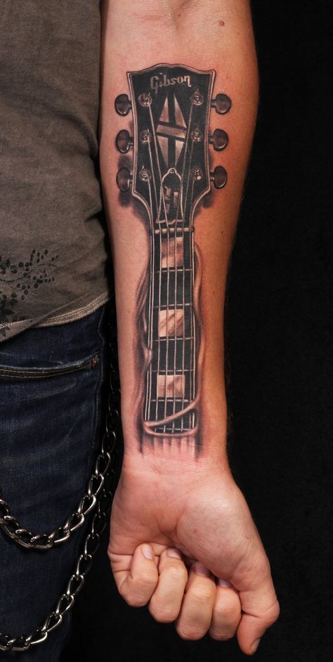 Music Guitar Tattoo, Liz Phair, Guitar Tattoo Design, Band Tattoos, Dibujos Tattoo, Music Tattoo Designs, Guitar Tattoo, Tattoo Henna, Forearm Tattoo Design