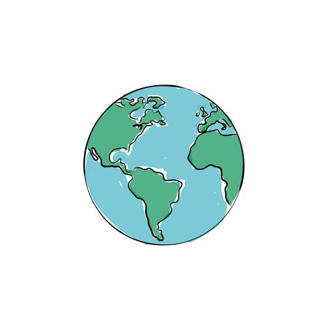 The Earth: Drawing For MA Submission - Drawn in Adobe Illustrator Draw Earth And Space Drawing, Aesthetic Earth Drawing, Earth Reference Drawing, Earth Sketch Simple, Earth Pictures Drawing, How To Draw The Earth, Earth Cute Drawing, Earth From Space Drawing, Globe Drawing Aesthetic