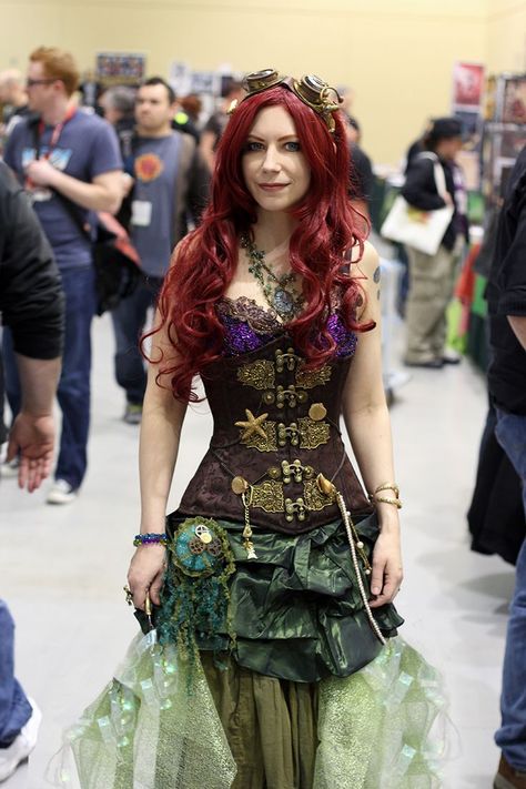 Dress Steampunk Mode, Moda Steampunk, Cosplay Disney, Steampunk Hairstyles, Ariel Cosplay, Pirate Princess, Lady Like, Style Steampunk, Steampunk Cosplay