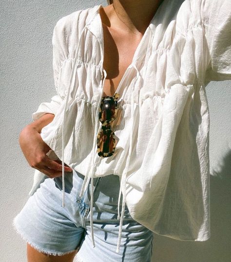 THE LULLABY CLUB on Instagram: “the perfect spring blouse styled by our faves at @girlsofipanema 🕊️ wearing the Penny Smock Blouse in White.” Spring Blouse, Spring Blouses, Smock Blouse, Blouse Styles, Style Board, Smocking, Penny, Style Me, Ruffle Blouse