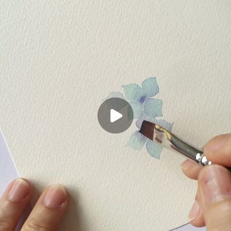 Educator, Author, Artist on Instagram: "Part 1 of Hydrangeas using an angle brush @prima_watercolor Essence and Woodlands We can paint hydrangeas with triangle brush but I think it is much easier in angle brush or flat brush.  #watercolorillustration #watercolorpainting #florals #floralwatercolour #floralwatercolor #watercolours #watercolors #workshop #workshopsg #sgworkshop #estheranglebrush" Watercolour Hydrangea, Paint Hydrangeas, Water Paint Art, Hydrangea Watercolor, Prima Watercolor, Watercolor Hydrangea, Water Paint, Angled Brush, Flat Brush