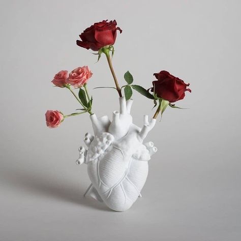 3d_printing on Instagram: “Picture Perfect !!!!! 3D printed Human Heart Flower Vase by @selettiworld I`m still waiting for the original STL  but there is another 3D…” Heart Shaped Vase, Heart Vase, Cute Dorm Rooms, Tanah Liat, Keramik Design, Room Transformation, Decor Guide, Cool Rooms, Home Decor Accessories