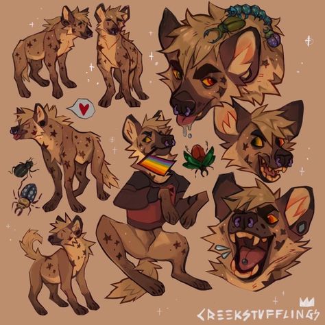 Canine Art, Poses References, Creature Concept Art, Hyena, Cute Animal Drawings, Art Inspiration Drawing, Funky Art, Creature Art, Art Reference Photos