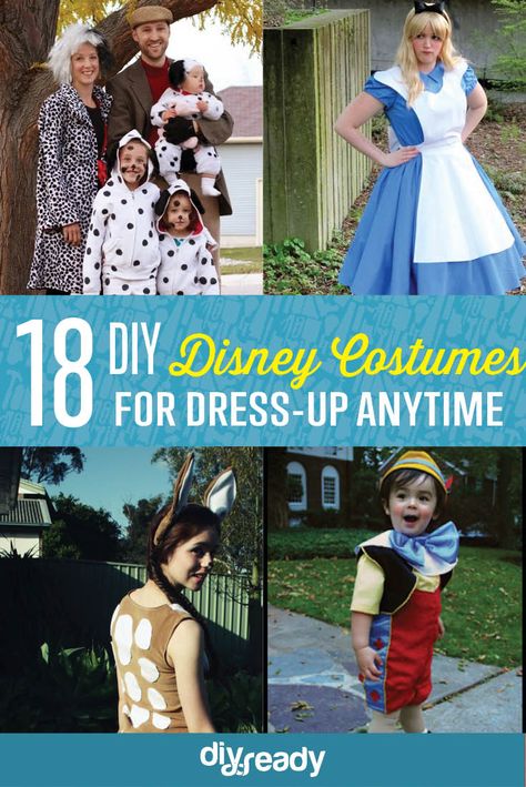 DIY Disney Costumes | Disney Costume Tutorial Disney Characters Costumes Diy, Diy Disney Costume, Fancy Dress Diy, Disney Costume Ideas, Disney Fancy Dress, Disney Costumes Diy, Disney Characters Costumes, Fairy Tale Costumes, Disney Costume