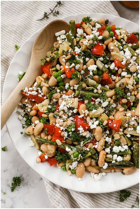 Recipe for White Bean Salad White Bean And Tuna Salad, White Bean Tuna Salad, White Bean Summer Salad, Lemony White Bean Salad, Mediterranean White Bean Salad, Beans Benefits, White Bean Salad Recipes, White Bean Salad, Bean Salad Recipes