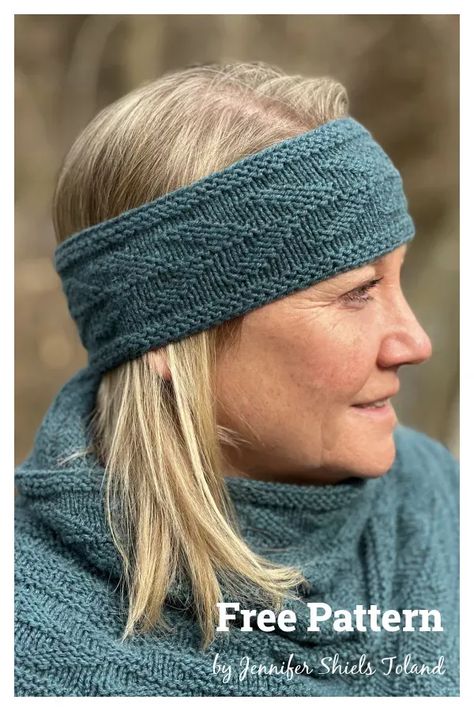 Seafield Headband Free Knitting Pattern Earwarmer Knitting Patterns, Knitted Headband Free Pattern, Knit Headband Pattern, Ear Flap Hats, Knitted Headband, Headband Pattern, Beanie Pattern, Knit Mittens, Hat Knitting Patterns