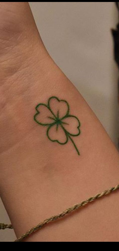 Celtic Knot Four Leaf Clover Tattoo, Saint Patrick Tattoo, Clover Finger Tattoo, Irish Inspired Tattoos, 4 Leaf Clover Tattoo For Women, Lucky Clover Tattoo, Irish Symbol Tattoos, Lucky Charm Tattoo, Small Irish Tattoos