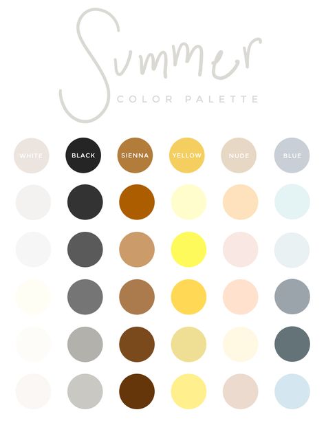 my summer color palette (plus how to create a color palette that doesn’t feel restrictive) Yellow Wardrobe, Create A Color Palette, Family Photo Colors, Boho Chique, Summer Color Palette, Summer Capsule, Minimalist Capsule Wardrobe, Family Photo Outfits, Summer Family