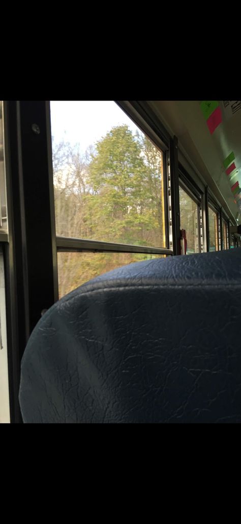 School bus windows and seats Bus Window View, Bus Window, Looking Out The Window, Bus Travel, Bus Ride, Pre Production, Window View, Window Pane, Side Window