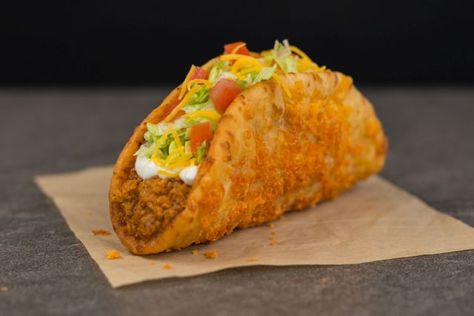 Taco Bell Is Testing The CHEESIEST Chalupa We've Ever SeenDelish Homemade Marshmallows Healthy, Taco Bell Chalupa, Chalupa Recipe, Taco Bell Recipes, Torta Recipe, Fast Food Items, Flint Michigan, Food Chains, Homemade Marshmallows