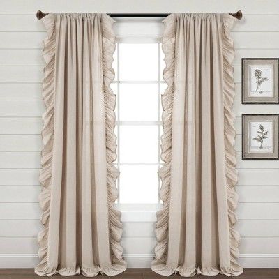 Cortinas Boho, Bedroom 2024, Ruffle Curtains, 2024 Aesthetic, Farmhouse Curtains, Lush Decor, Design Themes, Interior Design Themes, Cascading Ruffles