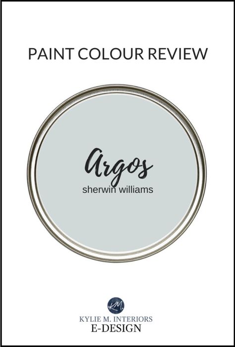 Learn all about one of the most popular gray paint colours with GORGEOUS undertones - Sherwin Williams Argos! LRV, best white paint for trim, usage and more #kylieminteriors #bestpaintcolours #colourreview #paintreview #sherwinwilliams #argos #gray #grey Sherwin Williams Argos, Sherwin Williams Anew Gray, Sherwin Williams Amazing Gray, Anew Gray Sherwin Williams, Popular Grey Paint Colors, White Grey Paint, Kylie M Interiors, Warm Grey Paint Colors, Best Gray Paint