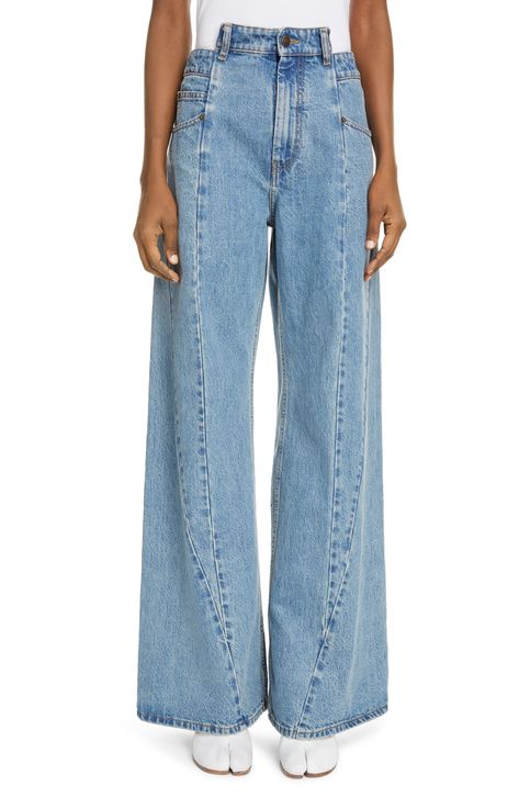 Runway Trends, Upcycle Clothes, Wide Leg Jeans, Bottoms Pants, Straight Leg Jeans, Leg Jeans, Denim Jeans, Jeans Size, Wide Leg