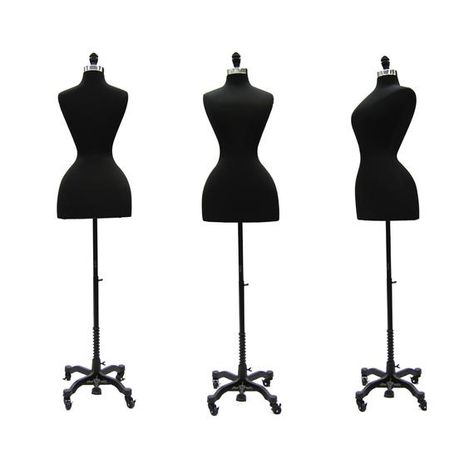 Adult Female Historical Vintage Shaped Black Dress Form Mannequin Pinnable Torso with Base #FH02 - Fully pinnable female dress form/body form - Vintage/historical styled body shape - Removable polyurethane stretch cover - Great for displaying womens clothing and accessories Dimensions: Bust 34 White Dress Form, Wasp Waist, Mannequin Torso, Female Mannequin, American Dress, Dress Form Mannequin, Female Torso, Female Dress, Body Form