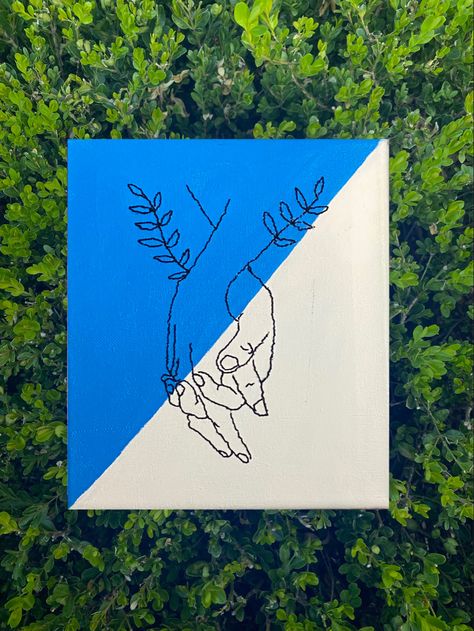 〰Line Art 〰 #art #artwork #artistsoninstagram #acrylicpainting #handmade #color #beautiful #canvaspainting #blackandwhite #lineart #neutralcolors #art #artwork #homedecor #embroidery #aesthetics #aesthetic #flowers #flower #hand #holdinghands #supportsmallbusiness #smallbusinessowner #smallbiz #smallbizowner #smallbizsquad #love Aesthetic Embroidery, Embroidered Canvas Art, Embroidery Artwork, Embroidery Canvas, Sisters Forever, Aesthetic Flowers, Embroidered Canvas, Art Artwork, Art Art