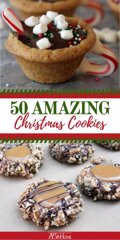 Christmas Gifts For The Home, Christmas Cookie Recipes Holiday, Chocolate Peanut Butter Desserts, Christmas Baking Cookies, Christmas Baking Recipes, Gifts For The Home, Christmas Candy Recipes, Best Christmas Cookies, Holiday Cookie Recipes