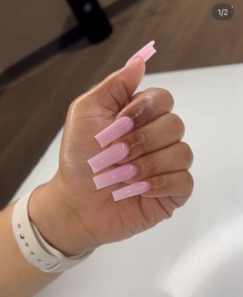 Colored Acrylic Nails, White Acrylic Nails, Lash Tech, Dope Nail Designs, Unique Acrylic Nails, Long Square Acrylic Nails, Acrylic Nails Coffin Short, Short Acrylic Nails Designs, Pink Nail