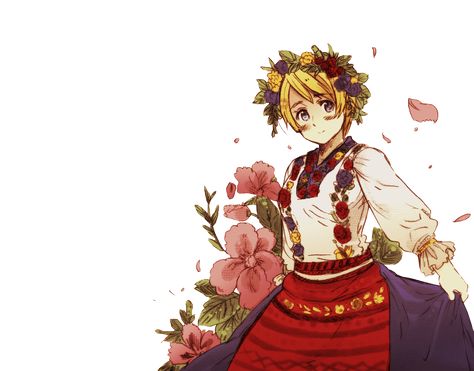 Hetalia - Ukraine❤ Hetalia Ukraine, Ukraine Hetalia, Hetalia Funny, Hetalia Fanart, Hetalia Axis Powers, Traditional Outfit, Traditional Clothes, Axis Powers, All Anime