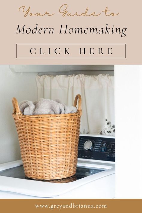 wicker laundry basket sitting on washing machine Homemaker Outfit, Homemaking Quotes, Homemaker Aesthetic, Homemaking Schedule, Homestead Mom, Modern Homemaking, Modern Homemaker, Homemaking Ideas, Homemaking Skills