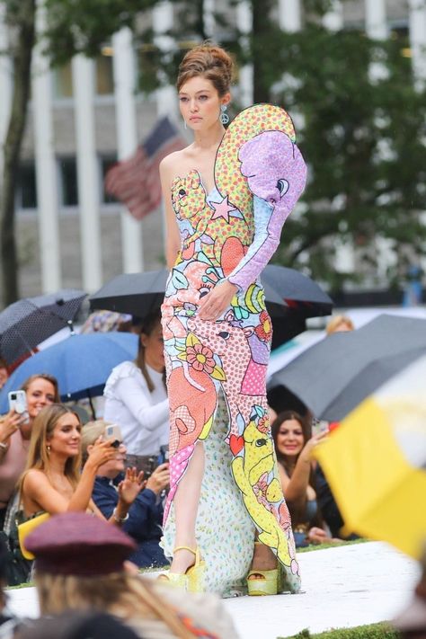 Gigi Hadid Runway, New York September, Gigi Hadid, Lily Pulitzer, Moschino, Lily Pulitzer Dress, That Look, Lily, New York