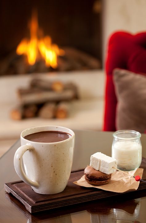 Hot Chocolate at YALI Lounge - Sweet December - Hot chocolate Fleur d’oranger marshmallow/ chocolate macaron/whipped cream #Chocolate #Buffet at Four Seasons Bosphorus #FSTaste Stillife Photography, Chocolate Buffet, Sweet December, Mediterranean Seafood, Istanbul Restaurants, Bosphorus Istanbul, Marshmallow Chocolate, Contemporary Mediterranean, Chocolate Macaron