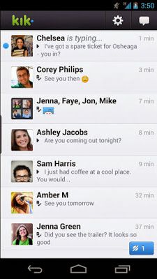 Kik Messenger Apk Ashley Jacobs, Kik Messenger, Address Book, Android Apps, Smartphone