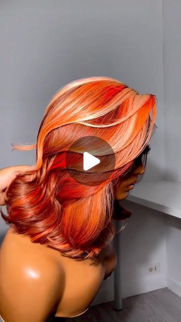 1,364 likes, 7 comments - dailydoseofhair on November 16, 2022: "@sheisthebeauty 🥧🍁🍂🔥 #pretty #beauty #fyp #customwigs #customcolor #customcolorwig #love #fall #fallhair #explore #trending #orange". Fall Colors For Hair Black Women, Multidimensional Red Hair, Spiced Amber Hair Color Black Women, Shades Of Ginger Hair, Fall Color Hair Ideas For Black Women, Orange Hair Black Women, Fall Hair Colors For Black Women, Different Wig Hairstyles, Amber Hair Colors