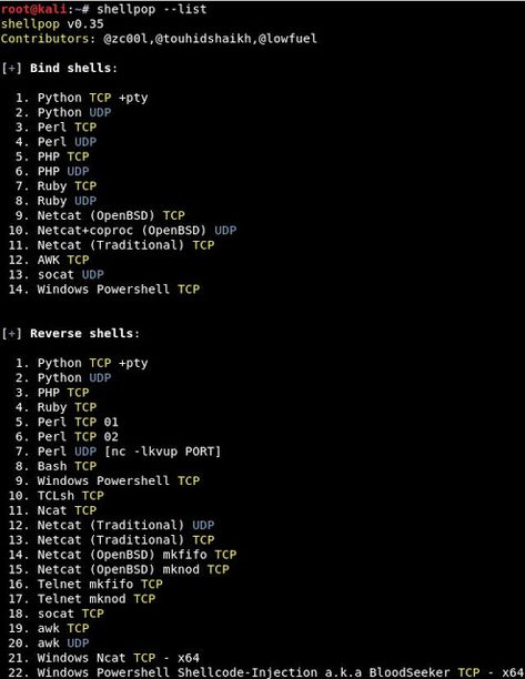 ShellPop - Pop Shells Like A Master - KitPloit - PenTest Tools for your Security Arsenal ☣ Computer Security, Tool Hacks, Arsenal, Linux, Shells, Computer, Tools, Arsenal Fc