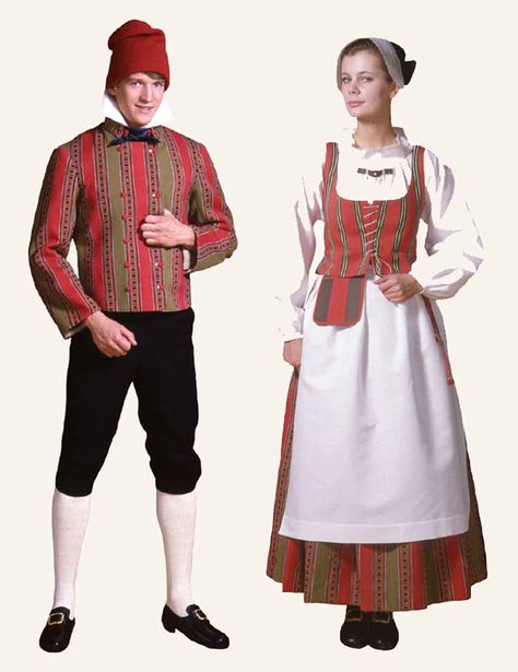 costumes-finlande-akaa Finland People, Finnish Costume, Folk Costume, Traditional Outfits, Finland, Art Journal, Clothes, Art