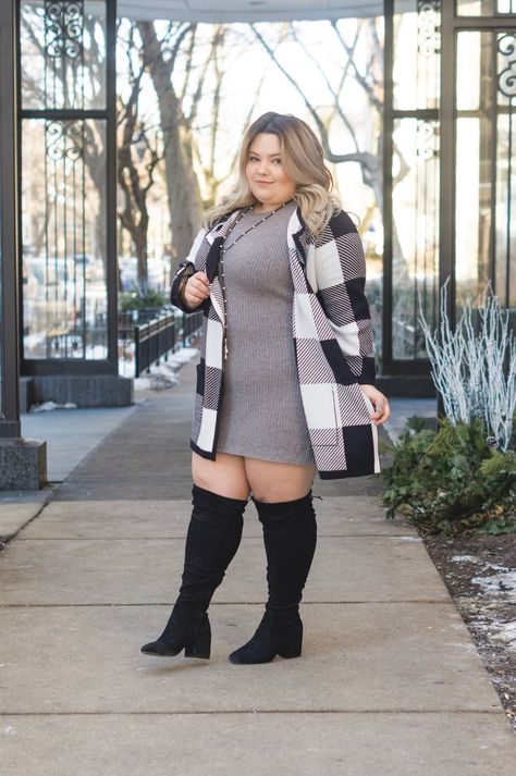 Classy Plus Size, Chicago Street, Knee Boots Outfit, Outfit Plus Size, Oktoberfest Outfit, Bicycle Clothing, Plus Size Fall Outfit, Plus Size Fall Fashion, Dresses Club