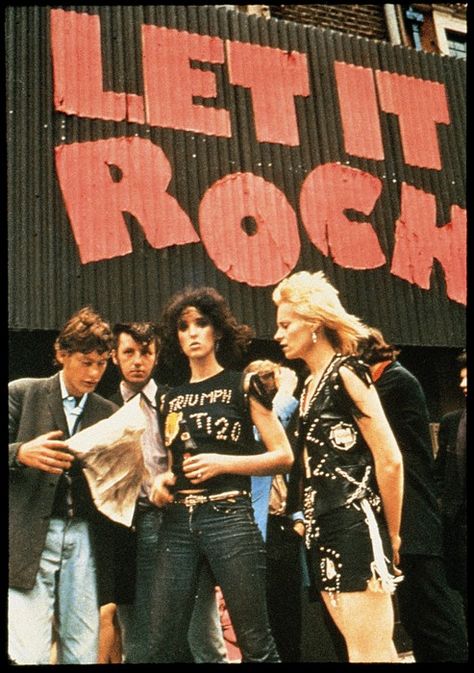 Vivienne and Let It Rock, 1971 / Vivienne Westwood Archive Malcolm Mclaren, Triumph T120, Punk Movement, Teddy Boys, Punk Scene, The Vivienne, Music Mix, Fashion Books, Grunge Fashion