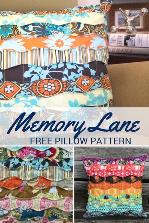 Memory Pillow Pattern Free, Memory Pillow Pattern, Memory Pillow Tutorial, Sewing With Scraps, Memory Pillow From Shirt, Tie Pillows, Diy Rugs, Memory Pillow, Memory Quilts