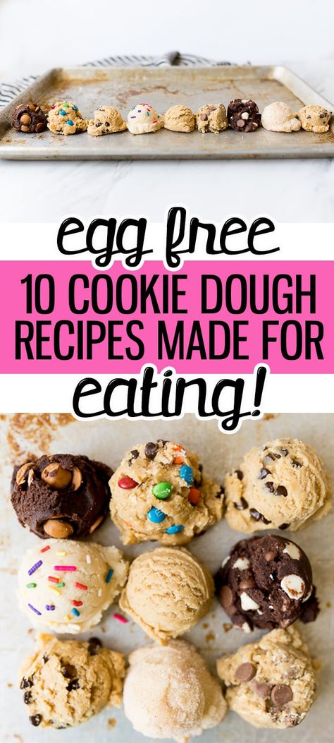 Egg Free Cookie Dough Recipe, Eggless Cookie Dough Recipe, Egg Free Cookie Dough, Cookie Dough Vegan, Cookie Dough For One, Eggless Cookie Dough, Egg Free Desserts, Cooking With Karli, Edible Cookie Dough Recipe