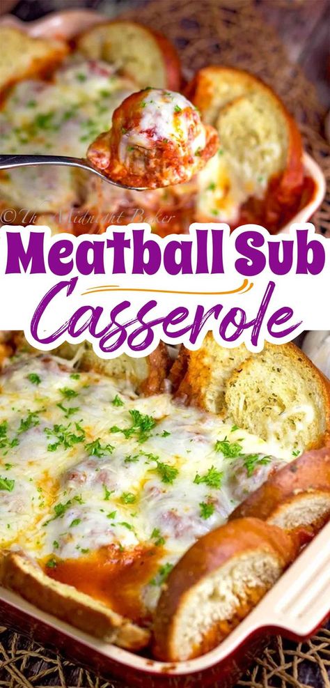 Love Meatballs in a sub? You can easily turn it into a casserole dinner. This is a quick and easy Summer dinner recipe. Serve it for your July 4th parties because you can easily feed a crowd with it. The best family dinner recipe for busy weeknights. Meatball Sub Casserole, Meatball Sub Recipe, Easy Summer Dinner, Family Dinner Recipe, Meatball Sub, Best Meatballs, Easy Summer Dinners, Meatball Subs, Asiago Cheese