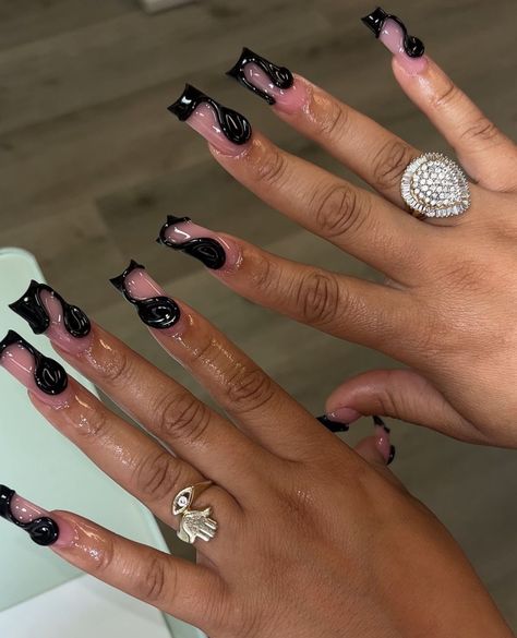 Sagittarius Birthday Nails, Sagittarius Birthday, Pink Ombre Nails, Long Acrylic Nail Designs, Hard Nails, Really Cute Nails, Long Acrylic, Short Acrylic Nails Designs, Birthday Nails