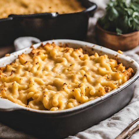 Baked Vegan Mac and Cheese ‣ Vegan Soiree Oven Baked Mac And Cheese, Southern Baked Macaroni And Cheese Recipe, Mac And Cheese With Bacon, Vegan Cheddar Cheese, Cheese Vegan, Meal Train Recipes, Best Oven, Baked Macaroni, Vegan Mac And Cheese