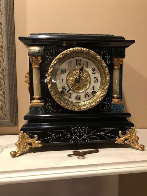 Seth Thomas, Clock Faces, Clock Parts, Old Clocks, Antique Clock, Antique Clocks, Table Clock, Clock Face, Iron Decor