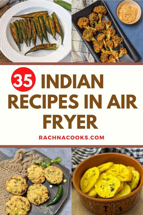 Snacks In Air Fryer, Air Fryer Recipes Indian, Campfire Recipes, Aloo Tikki, Air Fryer Recipes Vegetarian, Indian Meal, Okra Recipes, Pakora Recipes, Snacks Appetizers