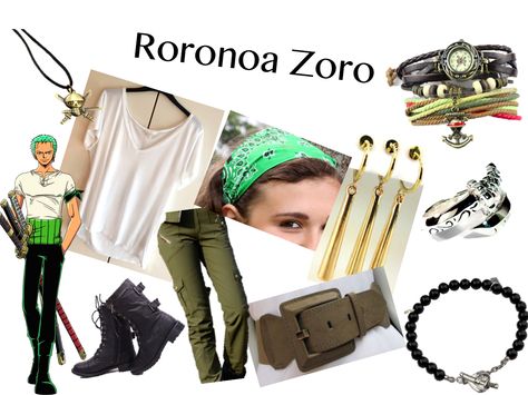 One Piece -Roronoa Zoro- By Violet Moon Zoro Inspired Outfits, Zoro One Piece Inspired Outfit, Roronoa Zoro Inspired Outfit, Zoro Costume Women, Diy Zoro Cosplay, One Piece Inspired Outfits, Zoro Halloween Costume Girl, One Piece Cosplay Zoro, Robin One Piece