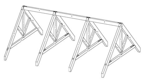 King Post Truss Design King Post Truss, Truss Design, Timber Roof, Sea Ranch, Roof Detail, Post And Beam, Pitched Roof, Douglas Fir, Great Room