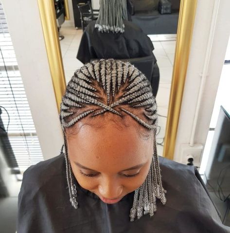 Thinking Of Grey Braids? Here's What It Really Looks Like On 9 Women | BN Style Grey Braids, Grey Hair Braids, Senior Pictures Hairstyles, Unique Braided Hairstyles, Black Hair Inspiration, Black Women Short Hairstyles, Grey Hair Over 50, Cornrow Braids, Short Box Braids Hairstyles