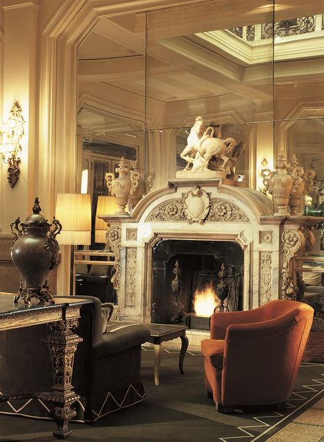 Grand Hotel Et De Milan - Picture gallery Hotel Fireplace, Famous Interior Designers, Southern Europe, Hotel Interior, Milan Italy, Grand Hotel, My Dream Home, Picture Gallery, Home Deco