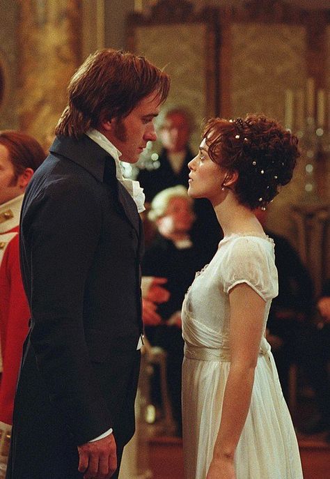 At the ball... Mr. Darcy and Lizzy dance.  "There is nothing like dancing after all." - Pride and Prejudice Darcy Pride And Prejudice, Aesthetic Romance, Pride And Prejudice 2005, Ingmar Bergman, Pride Prejudice, Elizabeth Bennet, Septième Art, Movie Moments, Jane Austen Books