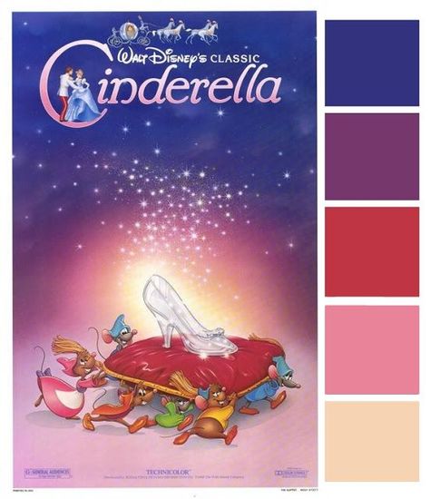 Poster Palette, Cinderella Art, Movie Color Palette, Colours That Go Together, Disney Movie Posters, Disney Princess Colors, Handdyed Yarn, All Disney Princesses, Color Pallete