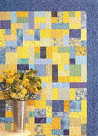 Brick Box Image: Free Yellow Brick Road Quilt Pattern Yellow Brick Road Quilt Pattern, Yellow Brick Road Quilt, Road Quilt, Beginner Quilting Projects, Fat Quarter Quilt Pattern, Quilting Designs Patterns, Yellow Quilts, Fat Quarter Quilt, Quilt Sewing Patterns