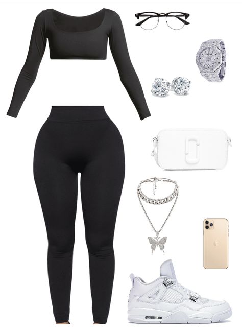 Baddie Leggings Outfit, Teen Swag Outfits, Looks Party, Cute Lazy Day Outfits, Cute Lazy Outfits, Lazy Outfits, Swag Outfits For Girls, Pretty Girl Outfits, Cute Comfy Outfits