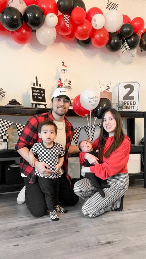 Family outfits for 2 Fast race car birthday Cars Birthday Party Outfit, Race Car Outfit, Cars Birthday Party, Car Birthday Party, Birthday Party Outfit, Race Car Birthday Party, Race Car Birthday, Car Birthday, Birthday Party Outfits